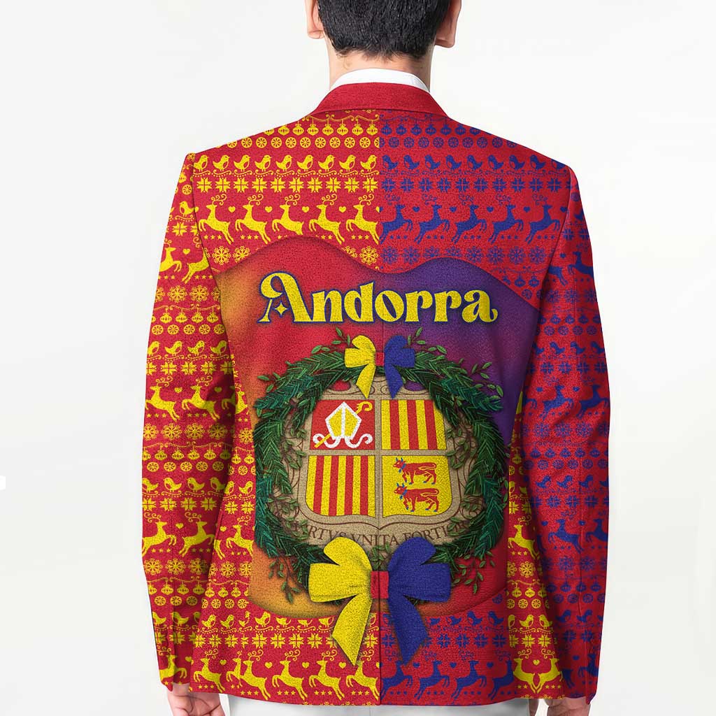Andorra Christmas Blazer Coat Of Arms With Wreath Xmas - Wonder Print Shop