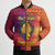 Andorra Christmas Bomber Puffer Jacket Coat Of Arms With Wreath Xmas - Wonder Print Shop