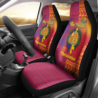 Andorra Christmas Car Seat Cover Coat Of Arms With Wreath Xmas - Wonder Print Shop