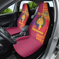 Andorra Christmas Car Seat Cover Coat Of Arms With Wreath Xmas - Wonder Print Shop