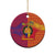 Andorra Christmas Ceramic Ornament Coat Of Arms With Wreath Xmas - Wonder Print Shop