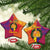 Andorra Christmas Ceramic Ornament Coat Of Arms With Wreath Xmas - Wonder Print Shop