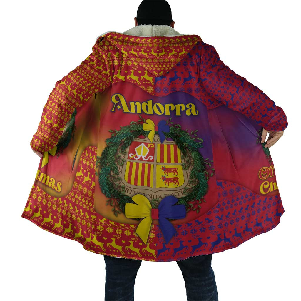 Andorra Christmas Cloak Coat Of Arms With Wreath Xmas - Wonder Print Shop