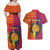 Andorra Christmas Couples Matching Off Shoulder Maxi Dress and Hawaiian Shirt Coat Of Arms With Wreath Xmas - Wonder Print Shop