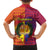 Andorra Christmas Family Matching Off The Shoulder Long Sleeve Dress and Hawaiian Shirt Coat Of Arms With Wreath Xmas - Wonder Print Shop