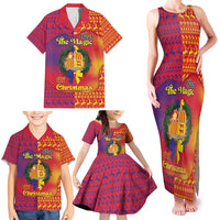 Andorra Christmas Family Matching Tank Maxi Dress and Hawaiian Shirt Coat Of Arms With Wreath Xmas - Wonder Print Shop