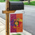 Andorra Christmas Garden Flag Coat Of Arms With Wreath Xmas - Wonder Print Shop