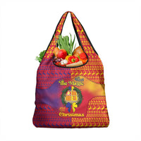 Andorra Christmas Grocery Bag Coat Of Arms With Wreath Xmas - Wonder Print Shop