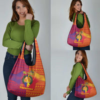 Andorra Christmas Grocery Bag Coat Of Arms With Wreath Xmas - Wonder Print Shop