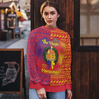 Andorra Christmas Ugly Christmas Sweater Coat Of Arms With Wreath Xmas - Wonder Print Shop