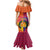 Andorra Christmas Mermaid Dress Coat Of Arms With Wreath Xmas - Wonder Print Shop