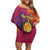 Andorra Christmas Off Shoulder Short Dress Coat Of Arms With Wreath Xmas - Wonder Print Shop