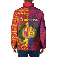 Andorra Christmas Padded Jacket Coat Of Arms With Wreath Xmas - Wonder Print Shop