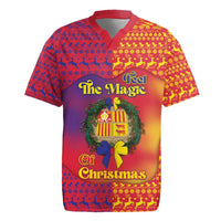 Andorra Christmas Rugby Jersey Coat Of Arms With Wreath Xmas - Wonder Print Shop