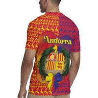Andorra Christmas Rugby Jersey Coat Of Arms With Wreath Xmas - Wonder Print Shop