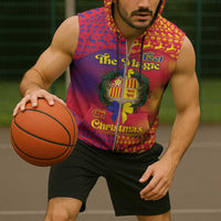 Andorra Christmas Sleeveless Zip Hoodie Coat Of Arms With Wreath Xmas - Wonder Print Shop