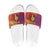 Andorra Christmas Slide Sandals Coat Of Arms With Wreath Xmas - Wonder Print Shop