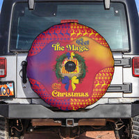 Andorra Christmas Spare Tire Cover Coat Of Arms With Wreath Xmas - Wonder Print Shop