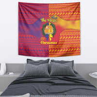 Andorra Christmas Tapestry Coat Of Arms With Wreath Xmas - Wonder Print Shop