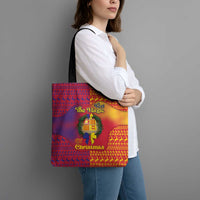 Andorra Christmas Tote Bag Coat Of Arms With Wreath Xmas - Wonder Print Shop