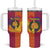 Andorra Christmas Tumbler With Handle Coat Of Arms With Wreath Xmas - Wonder Print Shop