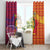Andorra Christmas Window Curtain Coat Of Arms With Wreath Xmas - Wonder Print Shop