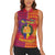 Andorra Christmas Women Sleeveless Polo Shirt Coat Of Arms With Wreath Xmas - Wonder Print Shop