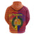 Andorra Christmas Zip Hoodie Coat Of Arms With Wreath Xmas - Wonder Print Shop