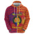 Andorra Christmas Zip Hoodie Coat Of Arms With Wreath Xmas - Wonder Print Shop