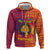 Andorra Christmas Zip Hoodie Coat Of Arms With Wreath Xmas - Wonder Print Shop