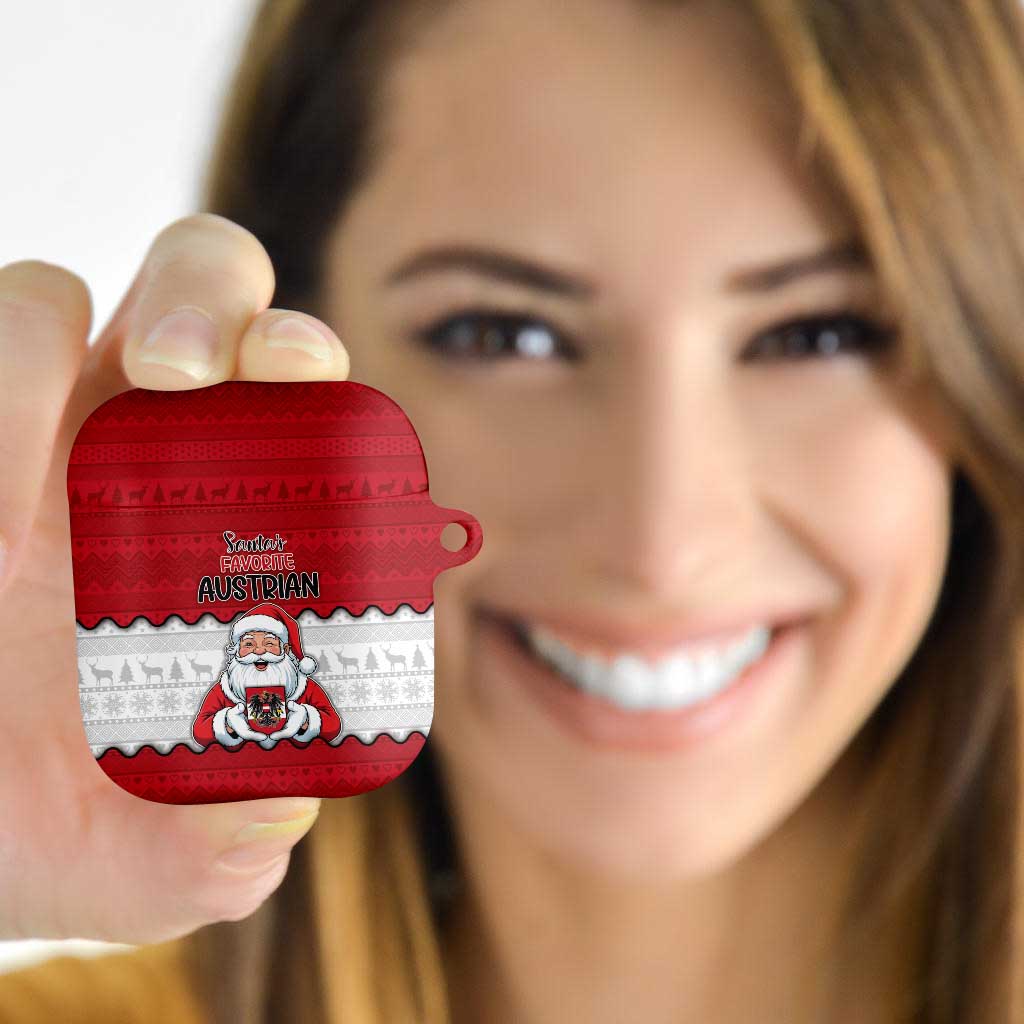 Austria Christmas AirPods Case Santa Is Favorite Austrian - Wonder Print Shop