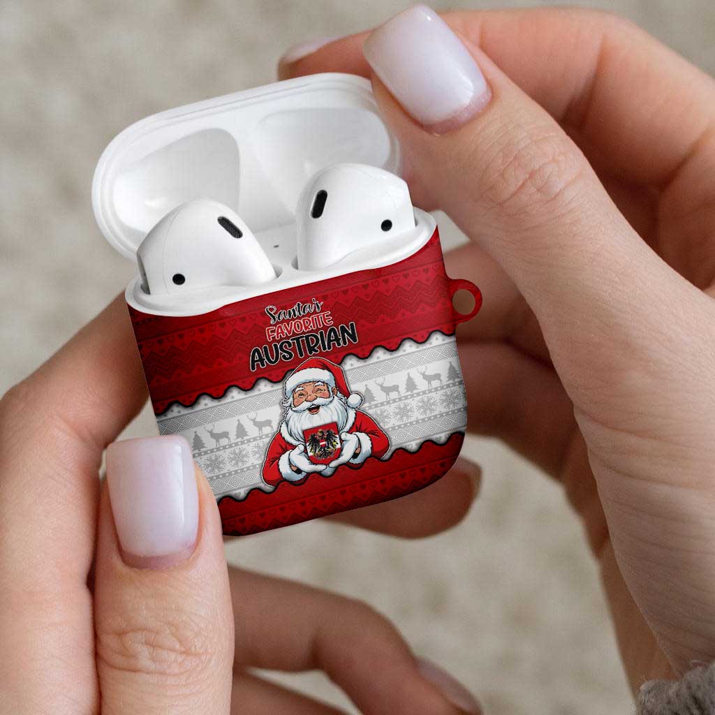 Austria Christmas AirPods Case Santa Is Favorite Austrian - Wonder Print Shop