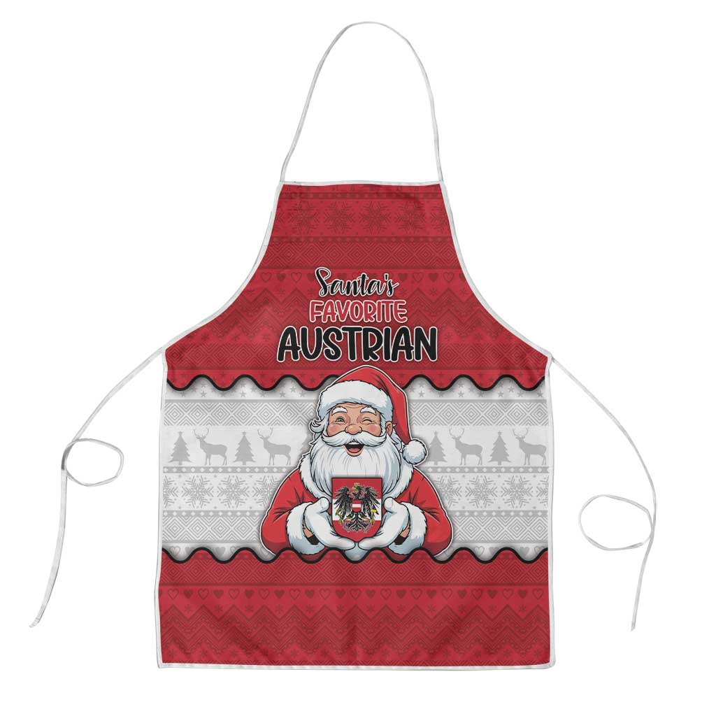 Austria Christmas Apron Santa Is Favorite Austrian - Wonder Print Shop