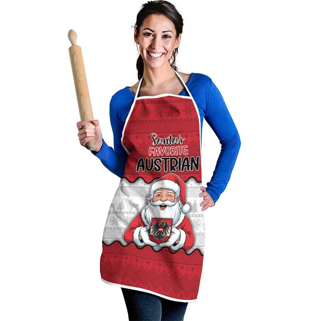 Austria Christmas Apron Santa Is Favorite Austrian - Wonder Print Shop