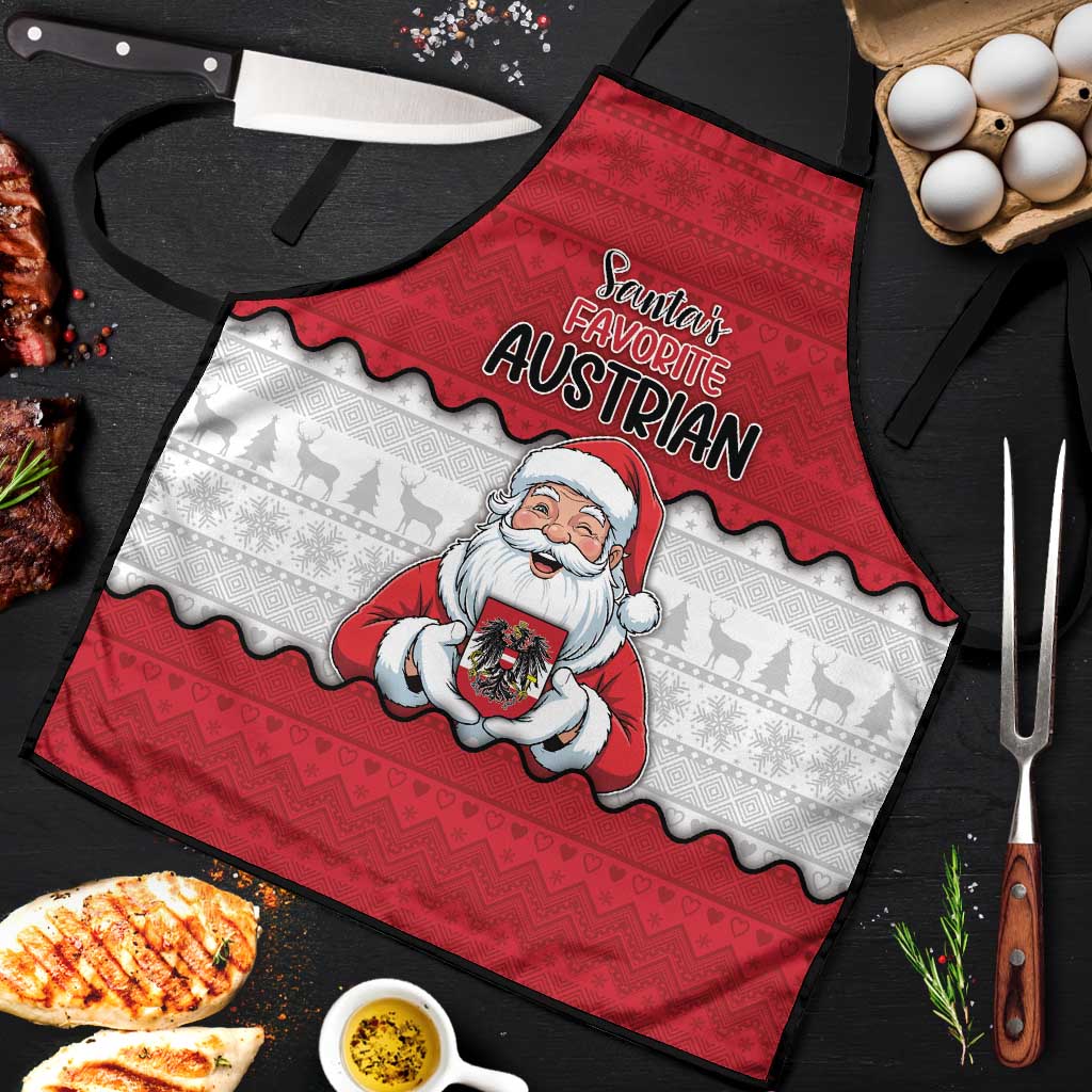 Austria Christmas Apron Santa Is Favorite Austrian - Wonder Print Shop