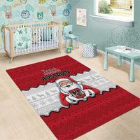 Austria Christmas Area Rug Santa Is Favorite Austrian - Wonder Print Shop