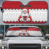 Austria Christmas Auto Sun Shade Santa Is Favorite Austrian - Wonder Print Shop