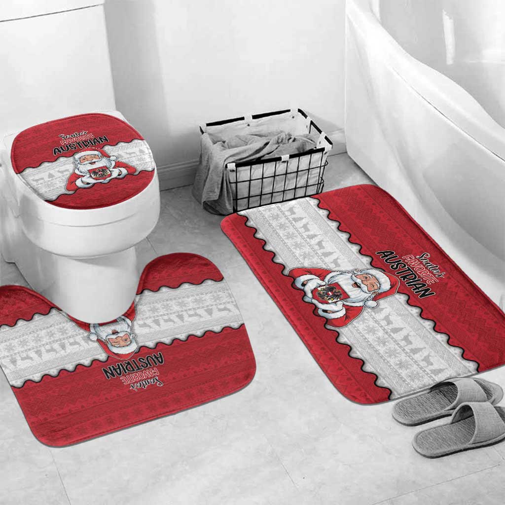 Austria Christmas Bathroom Set Santa Is Favorite Austrian - Wonder Print Shop