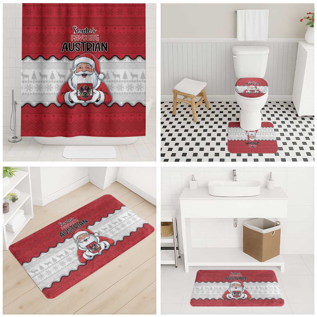 Austria Christmas Bathroom Set Santa Is Favorite Austrian - Wonder Print Shop