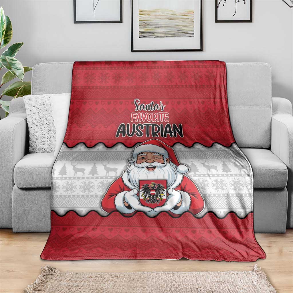 Austria Christmas Blanket Santa Is Favorite Austrian - Wonder Print Shop