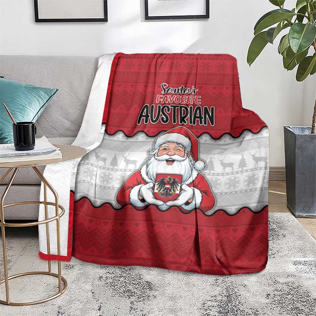 Austria Christmas Blanket Santa Is Favorite Austrian - Wonder Print Shop