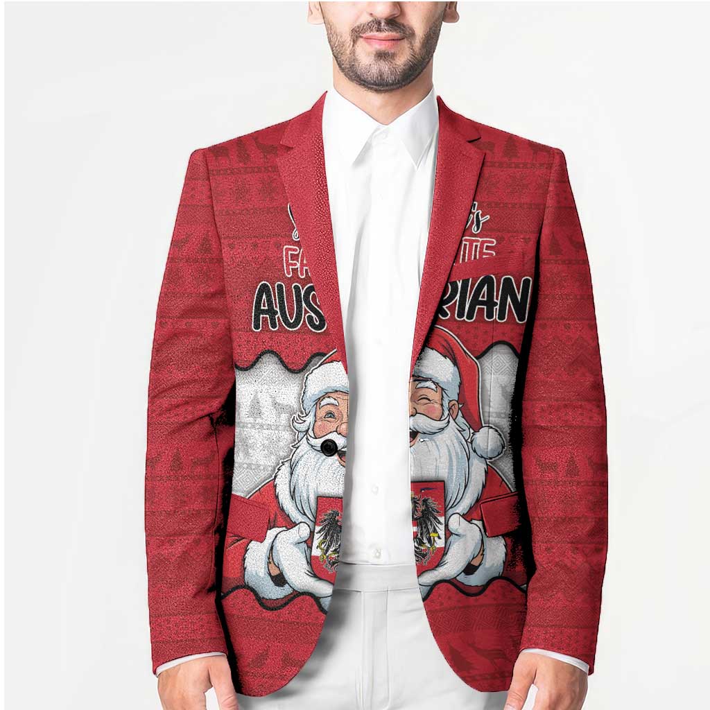 Austria Christmas Blazer Santa Is Favorite Austrian - Wonder Print Shop