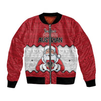 Austria Christmas Bomber Jacket Santa Is Favorite Austrian - Wonder Print Shop