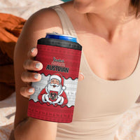 Austria Christmas 4 in 1 Can Cooler Tumbler Santa Is Favorite Austrian - Wonder Print Shop