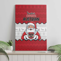 Austria Christmas Canvas Wall Art Santa Is Favorite Austrian - Wonder Print Shop