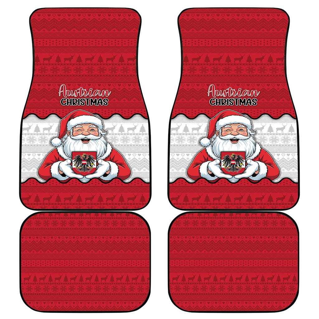 Austria Christmas Car Mats Santa Is Favorite Austrian - Wonder Print Shop