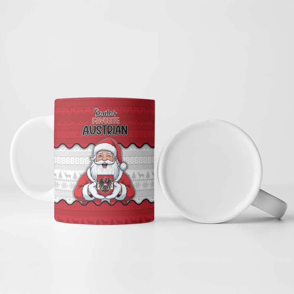 Austria Christmas Ceramic Mug Santa Is Favorite Austrian - Wonder Print Shop