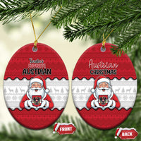 Austria Christmas Ceramic Ornament Santa Is Favorite Austrian - Wonder Print Shop