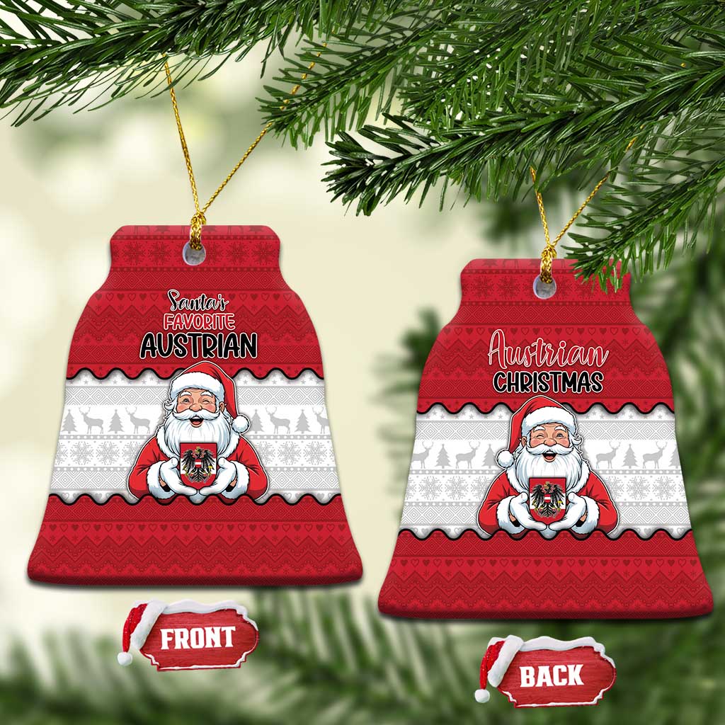 Austria Christmas Ceramic Ornament Santa Is Favorite Austrian - Wonder Print Shop