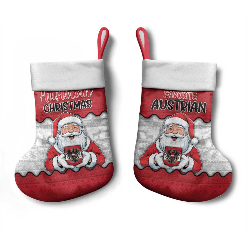 Austria Christmas Stocking Santa Is Favorite Austrian - Wonder Print Shop